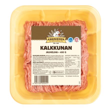 Kariniemen Kalkkunan jauheliha 400 g (2245)