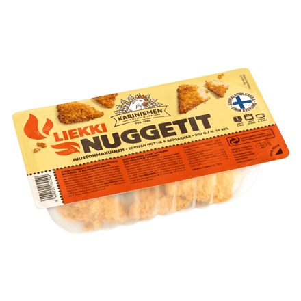 Kariniemen Kananpojan liekkinuggetit juustonmakuinen (6454)