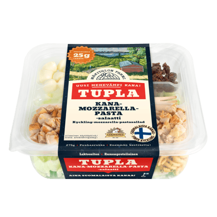 Mäkitalon Farmi Tupla Kana-mozzarella-pastasalaatti (7611)