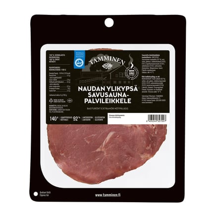 Tamminen Naudan ylikypsä savusaunaleikkele (5023)