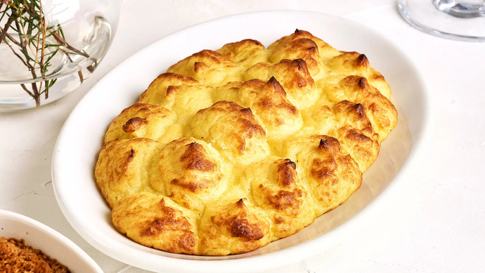 Duchesse-perunat ja pekonia