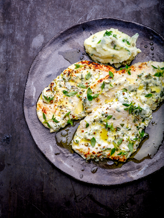 Jogurtti-timjamibroileria (kylmävalmistus)