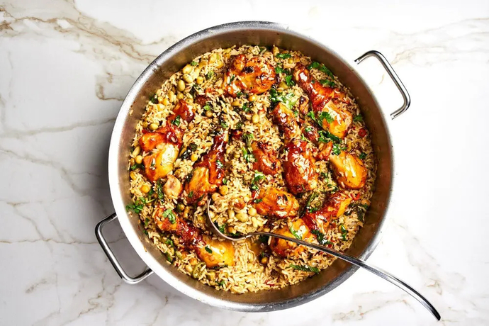 Kananpojan koipipalaa ja kikhernepata