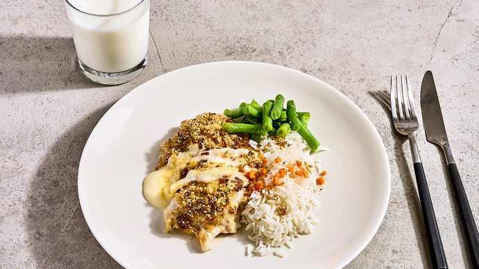 Paahdetulla sipulilla kuorrutettua broileria