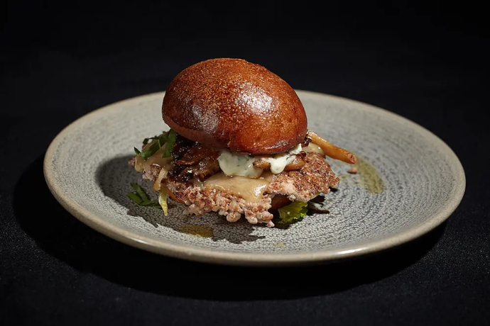 Oklahoma Onion Pork Smash Burger