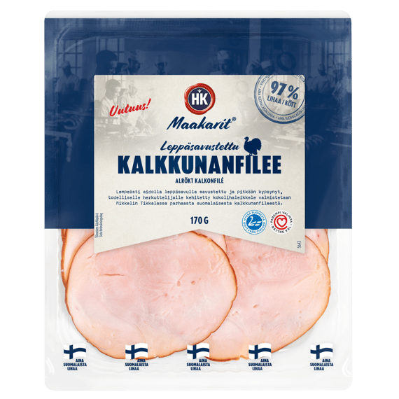 HK Maakarit® Leppäsavustettu kalkkunafilee (5643)