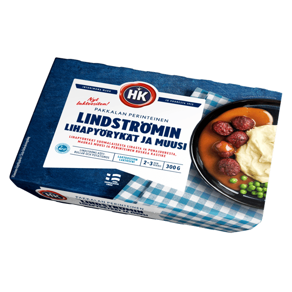 HK Lindströmin lihapyörykät ja muusi (7361)