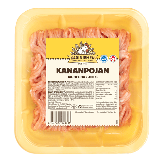 Kariniemen Kananpojan jauheliha 400 g (2333)