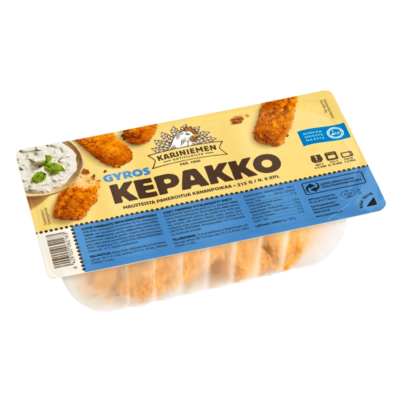 Kariniemen Kananpojan paneroitu kepakko kanagyros (6216)