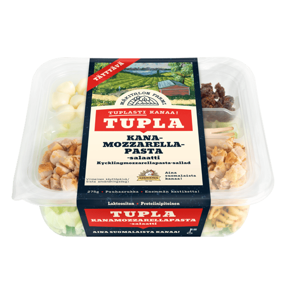 Mäkitalon Farmi Tupla Kana-mozzarella-pastasalaatti (7611)