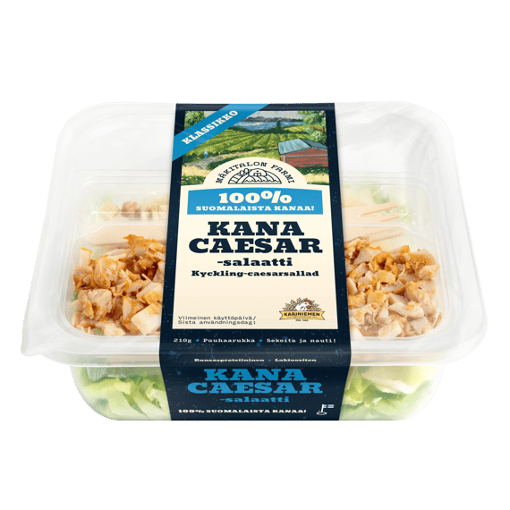 Mäkitalon Farmi Salaattiateria Kana-caesarsalaatti (7640)