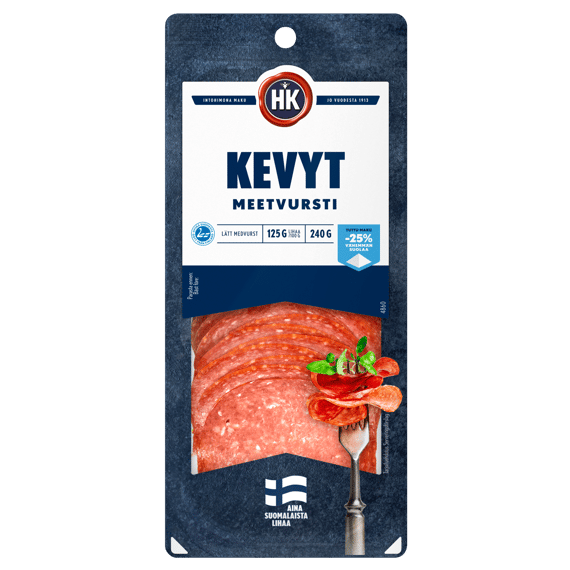 HK Kevyt Meetvursti, viipaloitu 240 g (4860)