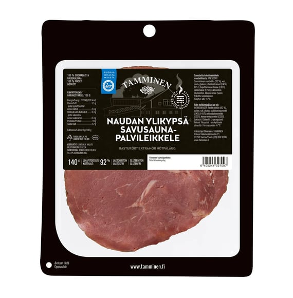 Tamminen Naudan ylikypsä savusaunaleikkele (5023)