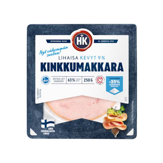 HK Lihaisa Kevyt kinkkumakkara 9% (5173)