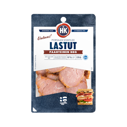 HK Lastut Porsaan sisäfilee Paahteinen BBQ (5531)