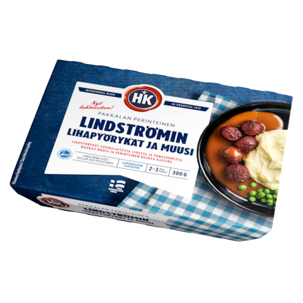 HK Lindströmin lihapyörykät ja muusi (7361)