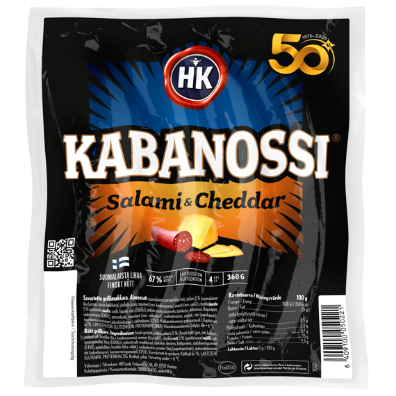 HK Kabanossi® Salami & Cheddar (5022)