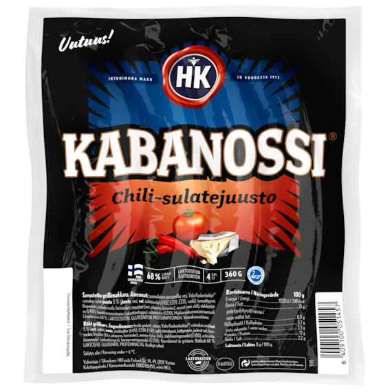 HK Kabanossi® Chili-Sulatejuusto (5145)