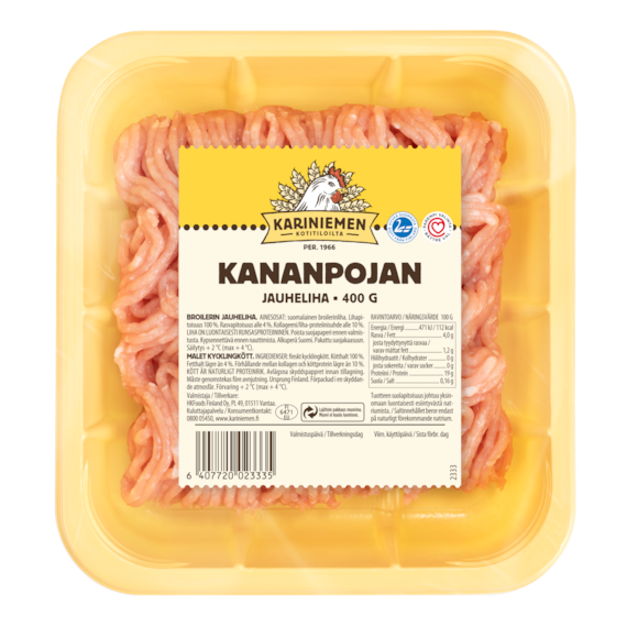 Kariniemen Kananpojan jauheliha 400 g (2333)