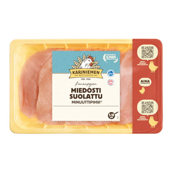 Kariniemen Kananpojan Minuuttipihvi®, miedosti suolattu (2668)