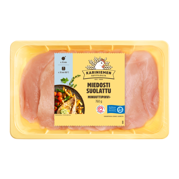 Kariniemen Kananpojan Minuuttipihvi®, miedosti suolattu (2668)