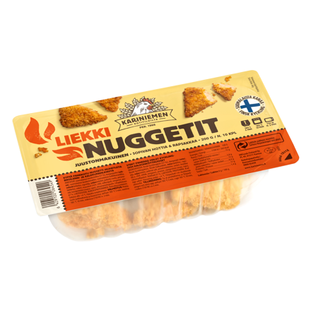Kariniemen Kananpojan liekkinuggetit juustonmakuinen (6454)