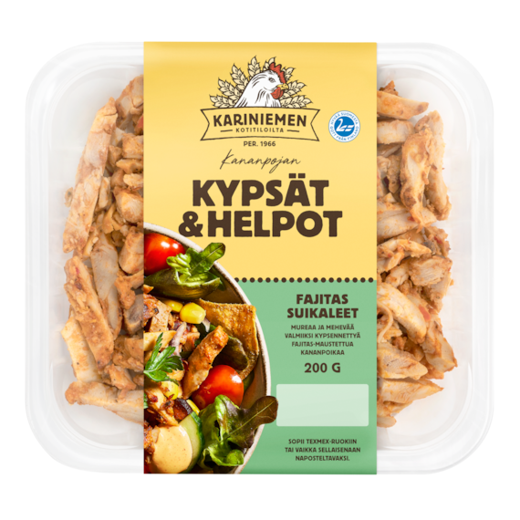 Kariniemen Kananpojan Kypsät ja Helpot Fajitas suikaleet (7287)(
