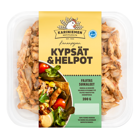 Kariniemen Kananpojan Kypsät ja Helpot Fajitas suikaleet (7287)