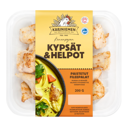 Kariniemen Kananpojan Kypsät ja Helpot Paistetut fileepalat (7638)