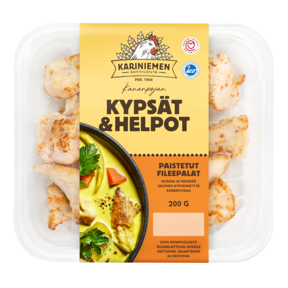 Kariniemen Kananpojan Kypsät ja Helpot Paistetut fileepalat (7638)