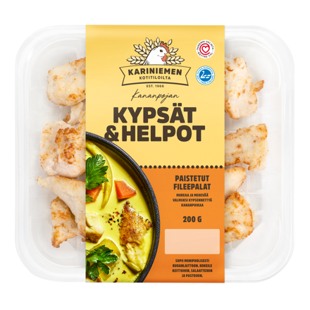 Kariniemen Kananpojan Kypsät ja Helpot Paistetut fileepalat (7638)