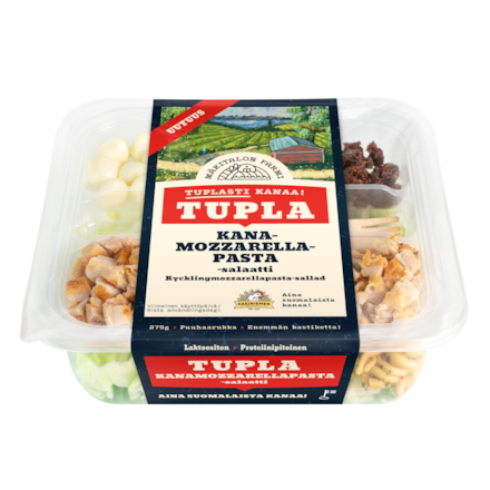 Mäkitalon Farmi Tupla Kana-mozzarella-pastasalaatti (7611)