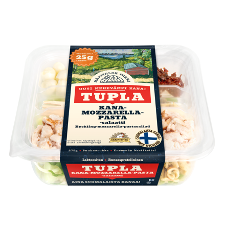 Mäkitalon Farmi Tupla Kana-mozzarella-pastasalaatti (7611)
