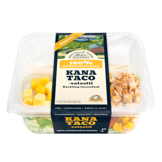 Mäkitalon Farmi Salaattiateria Kana-taco (7646)