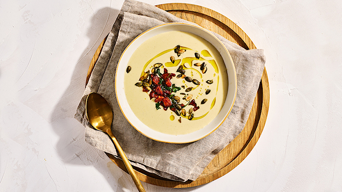 Purjo-perunasosekeitto