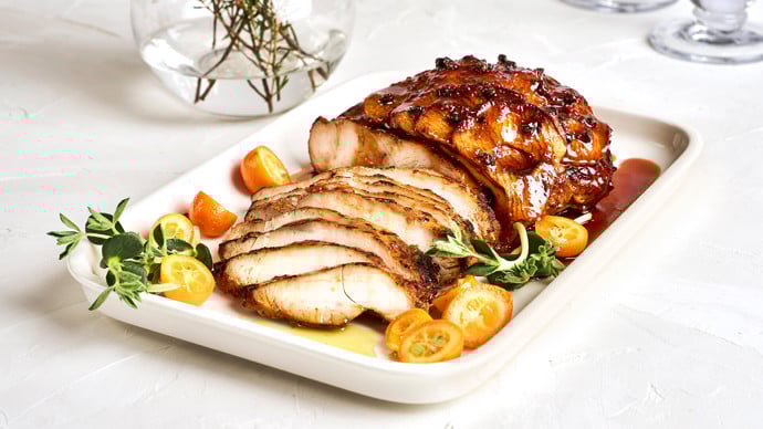 Kalkkunanrinta omenamiso-glaseerauksella