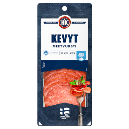 HK Kevyt Meetvursti, viipaloitu 240 g (4860)