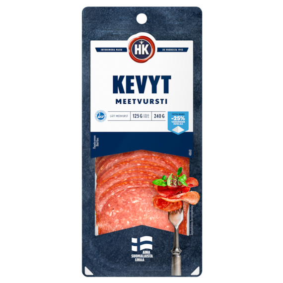 HK Kevyt Meetvursti, viipaloitu 240 g (4860)