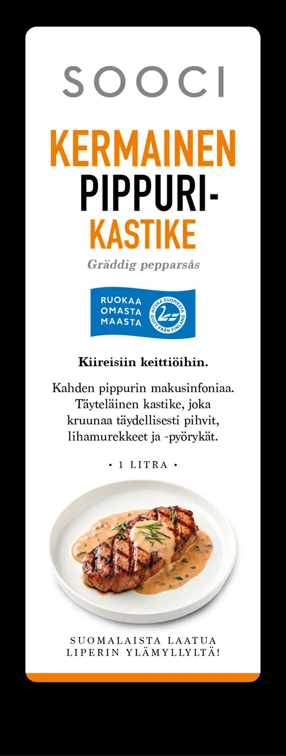 Kivikylän Sooci Kermainen pippurikastike (6893)